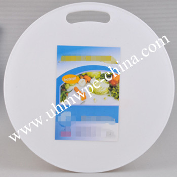 White Round PE Chopping Board for Hotel