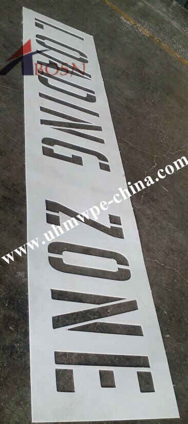 New Application for Our HDPE Sheet-Traffic Stencil