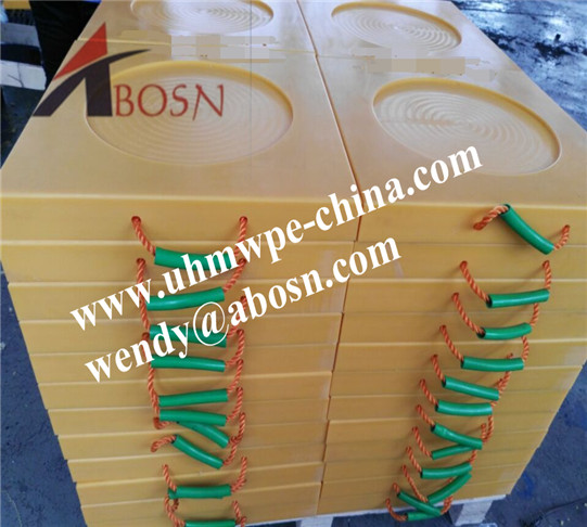 UHMWPE/HDPE Polyethylene Crane Outrigger Pad