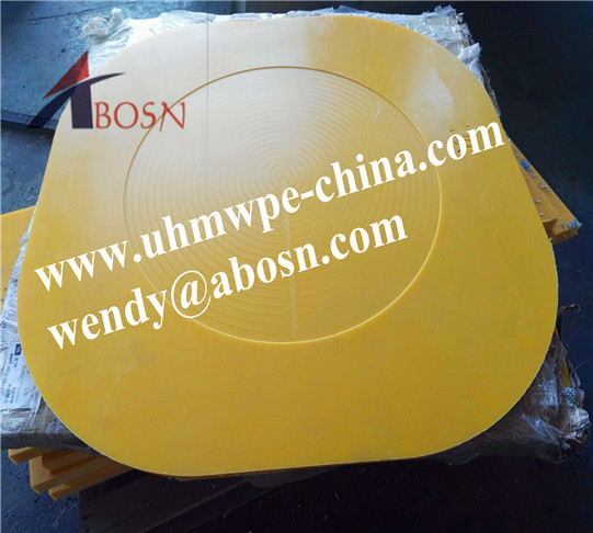 Yellow Plastic Crane Stabilizer Pad