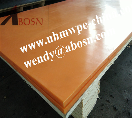 12 mm Thickness Orange UHMW PE 1000 Sheet