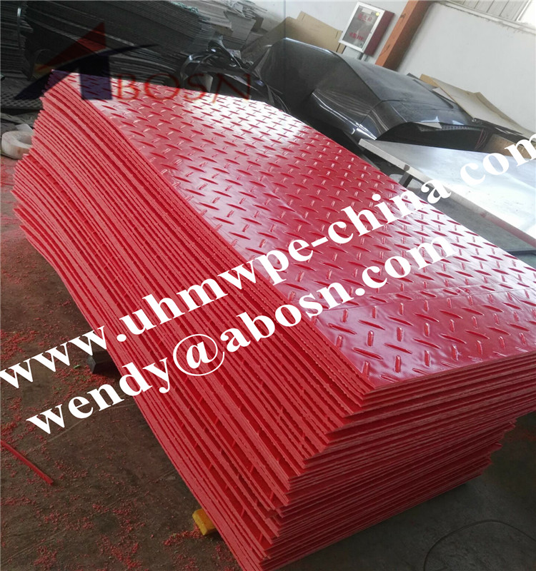 HDPE Access Mat in Red Color