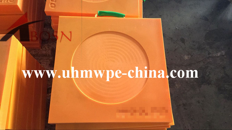 600x600x60mm Orange UHMWPE Crane Outrigger Pad