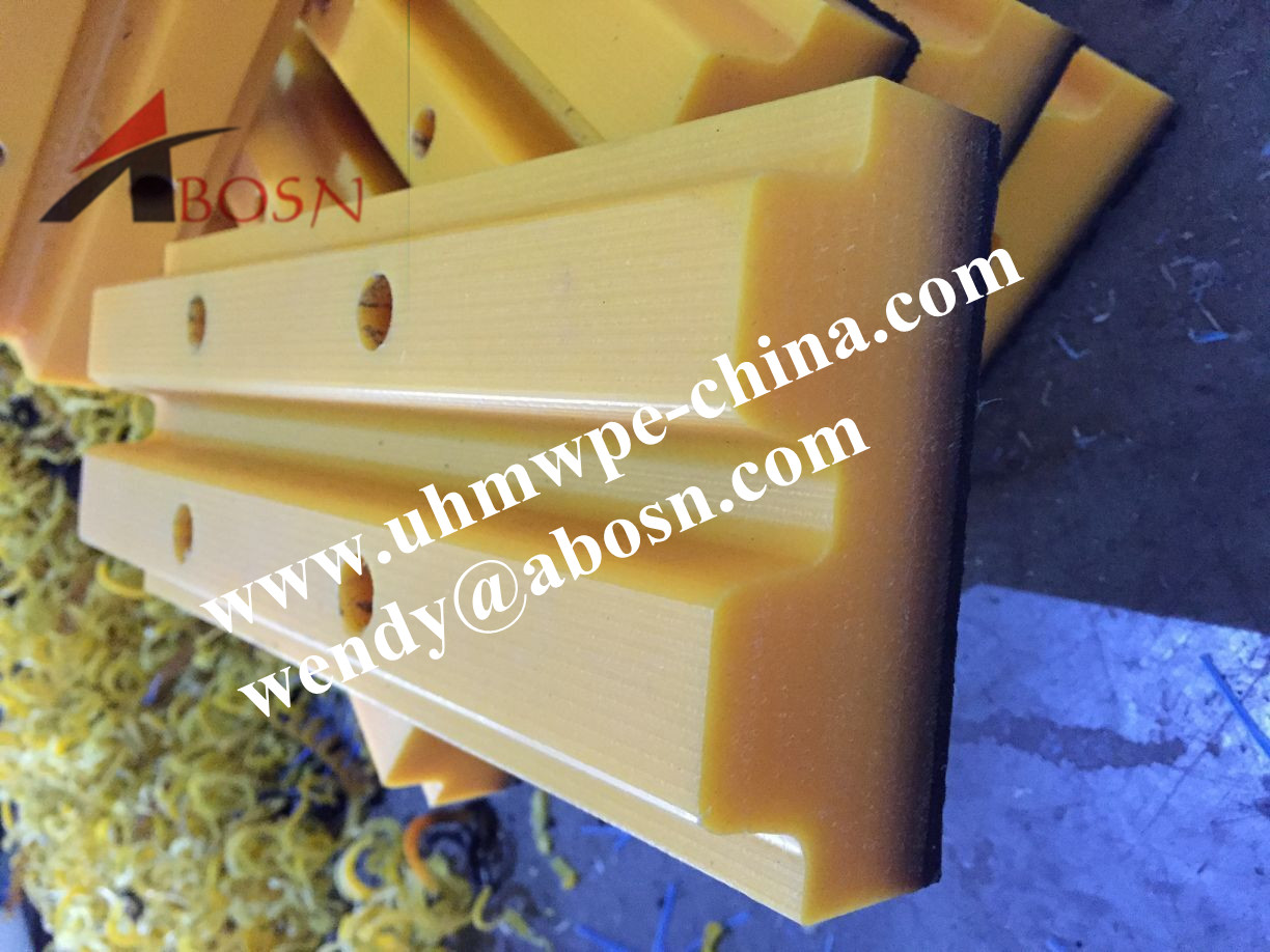 Yellow UHMWPE Excavator Track Shoes