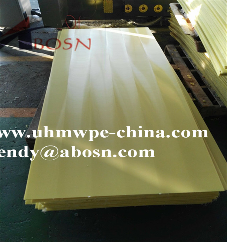 6mm Yellow UHMW Polyethylene Sheet