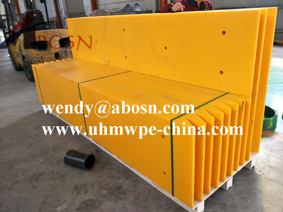 Yellow Marine Fender UHMWPE Pads