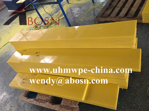 Yellow UHMWPE Wear Strips