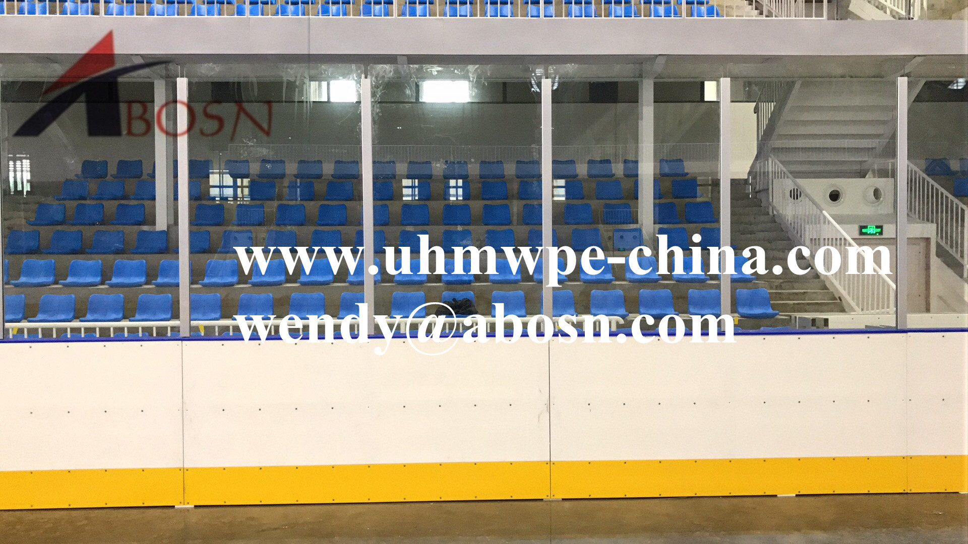 Hockey Dasher Board with Acrylic Shielding