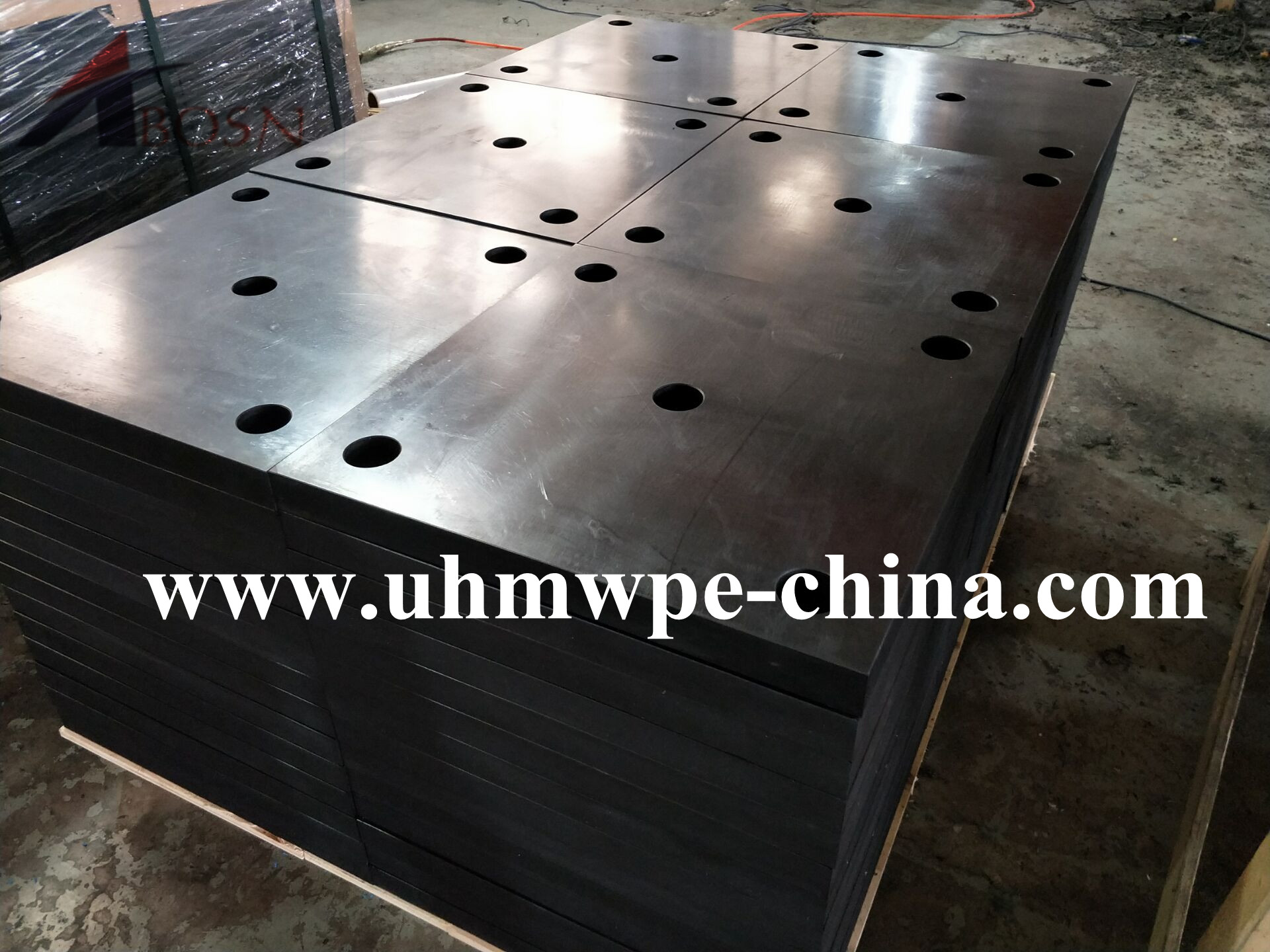 500x500mm Black UHMWPE Fender Pad