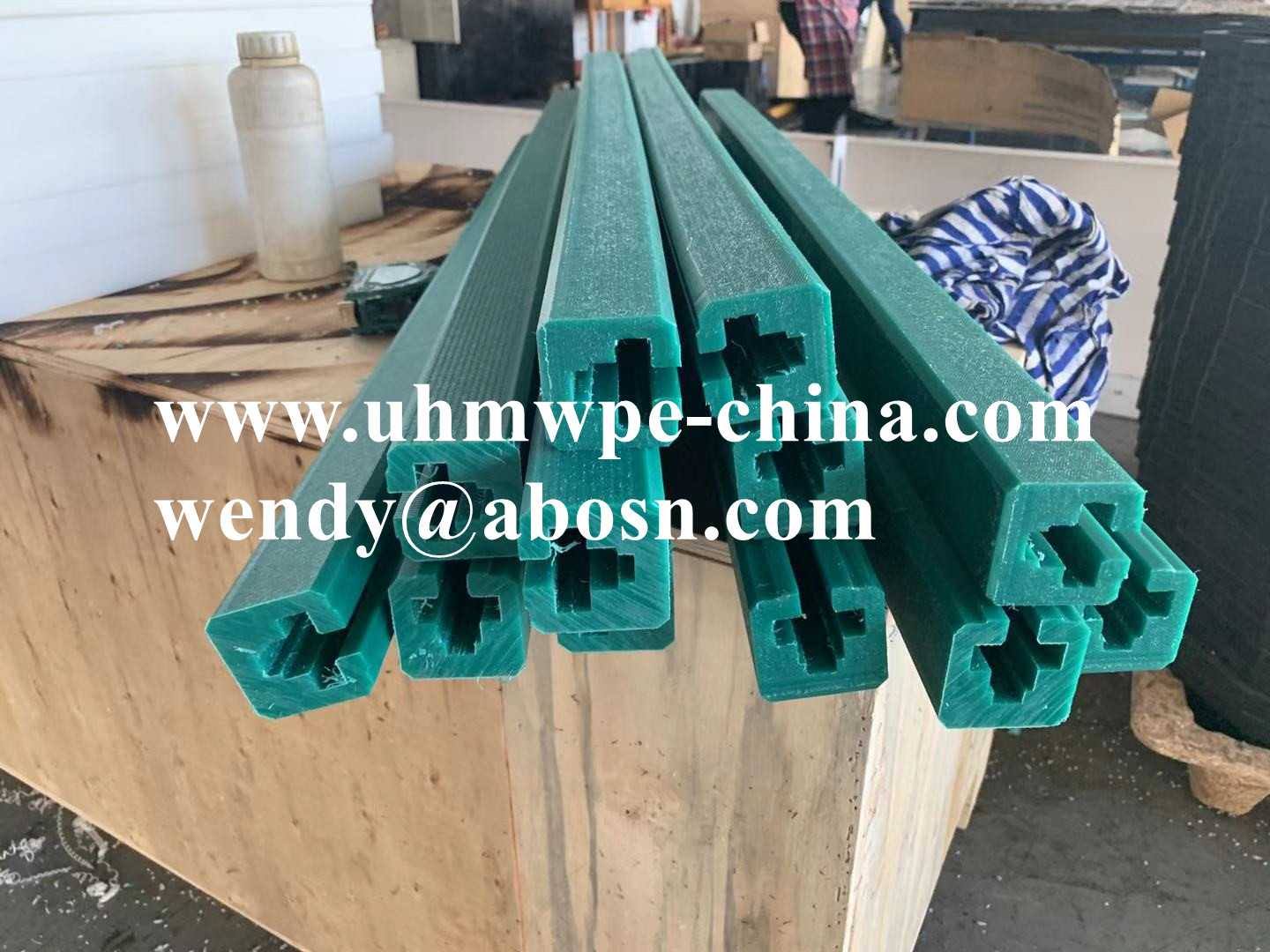 Nylon UHMWPE Wear Pad Chain Guide Slide Rail