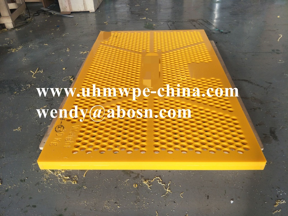 Yellow HDPE Guard for Conveyor Belt