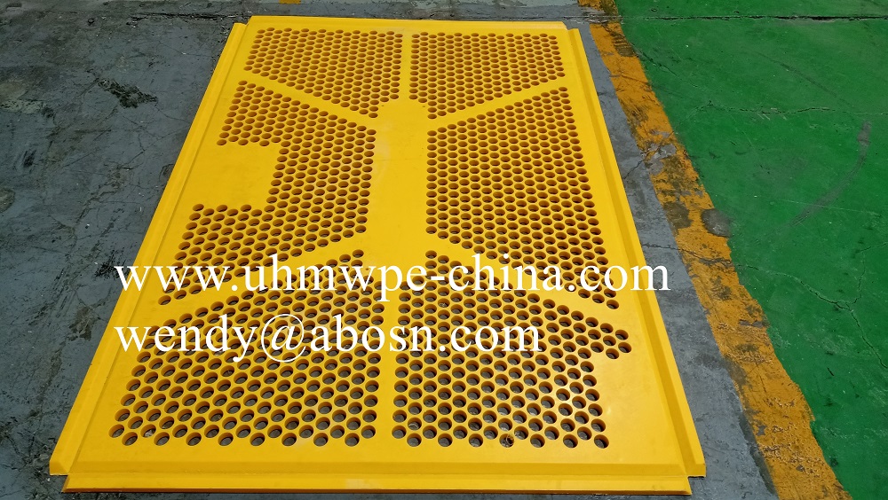 UV Resistance Conveyor Guard in Yellow Color With Holes