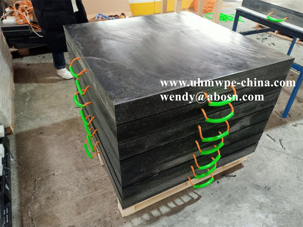 Mobile Portable UHMWPE Crane Outrigger Pads For Sale