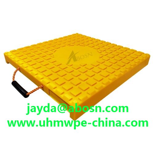 Large Size UHMWPE Crane Outrigger Pads - Anti-Slip Stabilization Mats